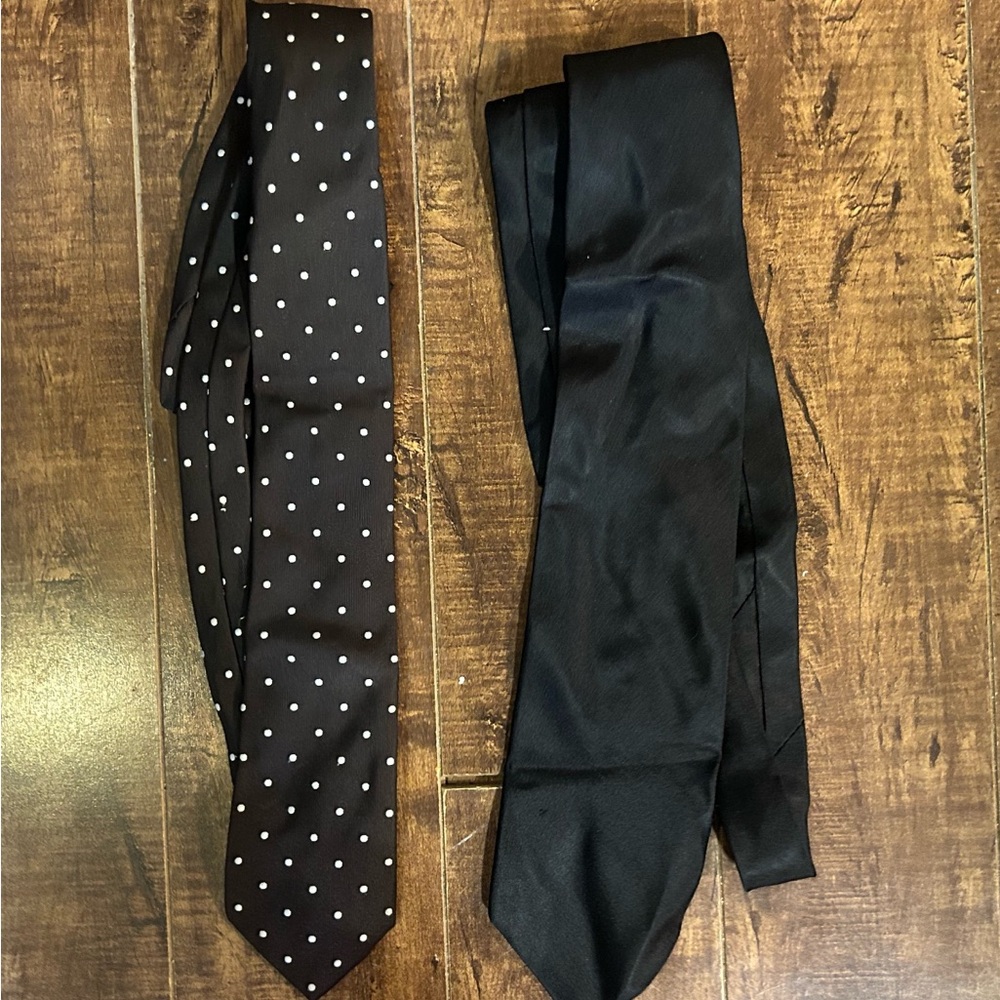 Classic Black Tie Duo – Joseph & Feiss + Polka Dot (Set of 2)